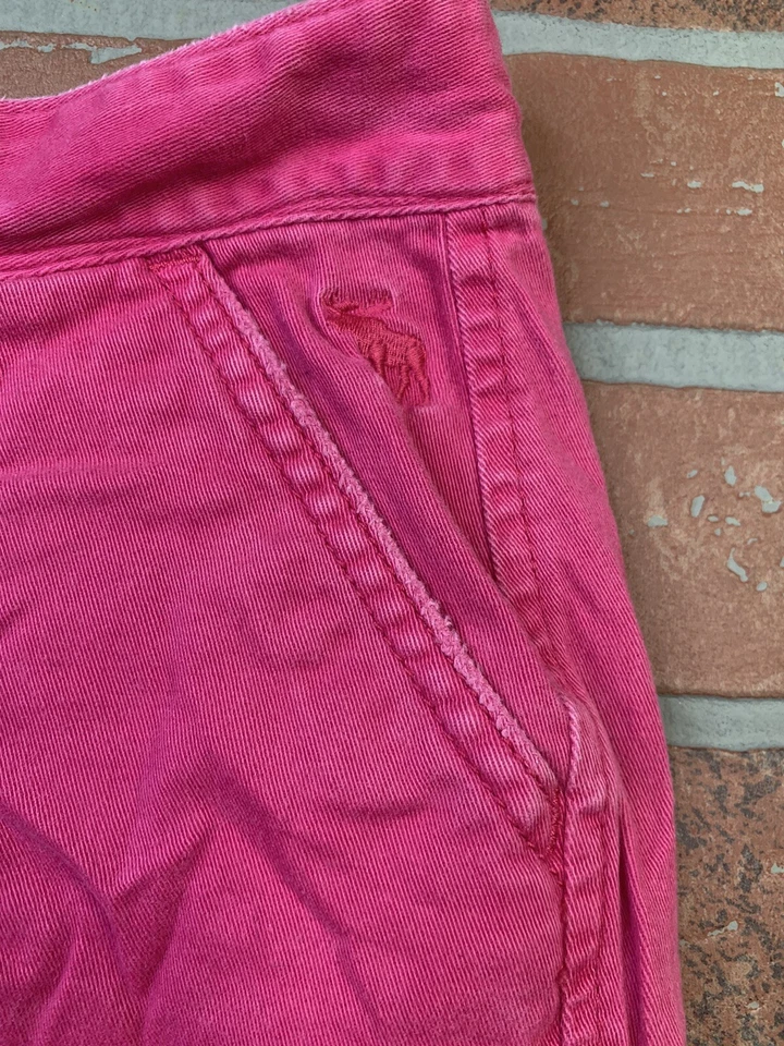 Abercrombie Shorts Girls Size14 Pink Cute Stretch Shorty Shorts w/Pockets - Image 2 of 4