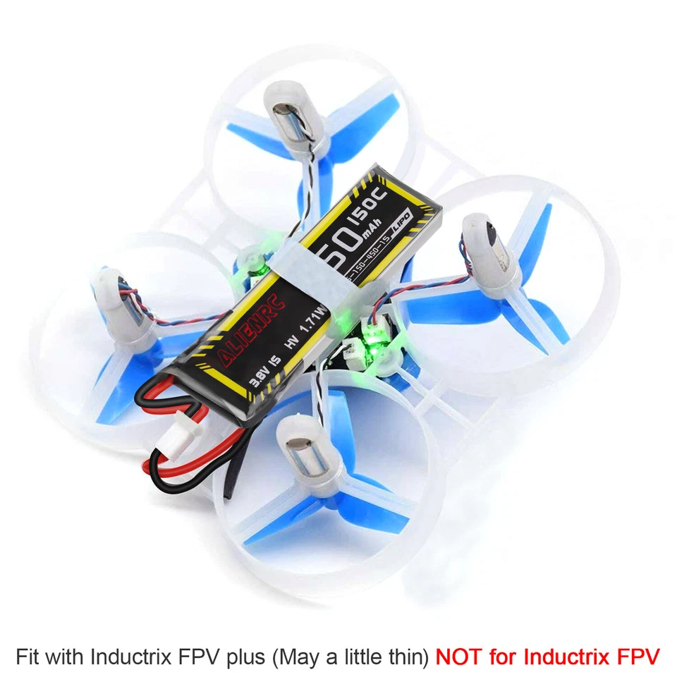 12 Stück 450 mAh Drohne Akku 3,8 V 150 C Lipo-Akku für RC Drohne Meteor75 Pro de - Bild 4 von 4