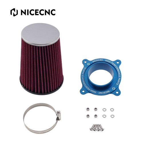 For Yamaha Air Filter Intake W/ Holder Adapter Kit KN Raptor