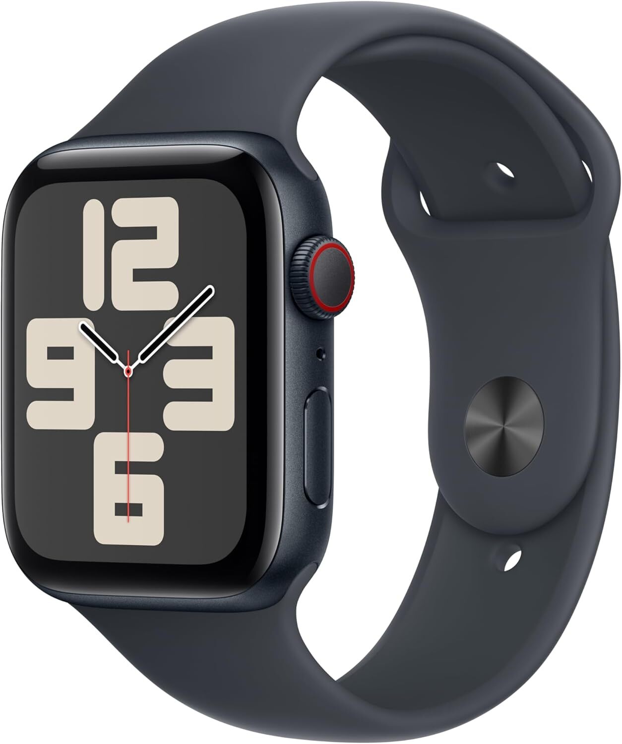 Apple Watch SE 2nd Gen GPS + Cellular 44mm Midnight Smartwatch MXG23LL/A-image