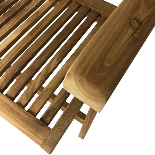 Tempo Style - Sedia Pieghevole con Braccioli in Teak Bali - Bild 7 von 14