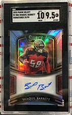 2020 PANINI SELECT SHAQUIL BARRETT, #SI-SBA, AUTO, SILVER PRIZM, #29/99, SGC 9.5