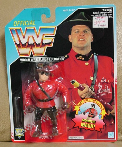 Hasbro Figure WWF WWE The Mountie1993 Blue card US...