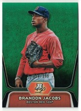 2012 Bowman Platinum - Prospects - Green Refractor #BPP72 Brandon Jacobs #/399