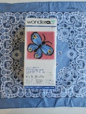 Wonderart Butterfly Latch Hook Kit, 12" X 12"