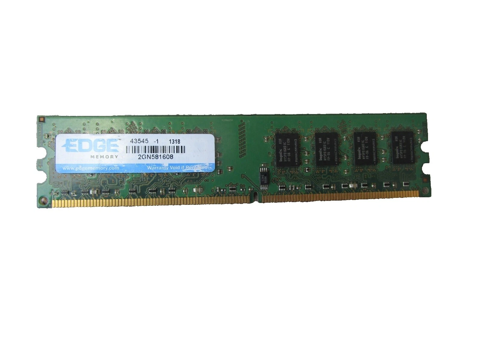 PC Card Computer RAM 2 GB Capacity per Module 1 Modules