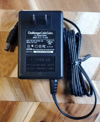 Challenger Cable Sales I.T.E. 12V 2.5A Pwr. Supply Model: PS-2.1-12-25W