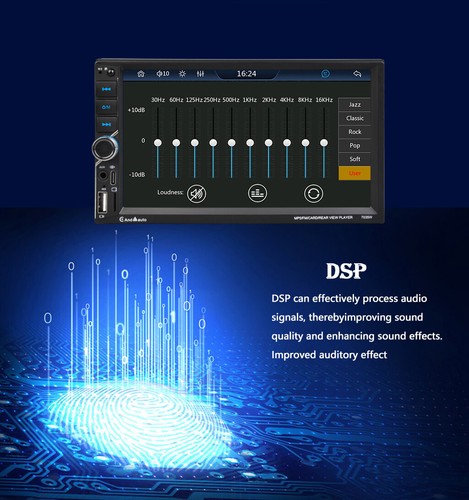 7" 2 DIN Wireless Car Stereo Radio Carplay Android Auto HD Touch Screen & Camera - Picture 13 of 17