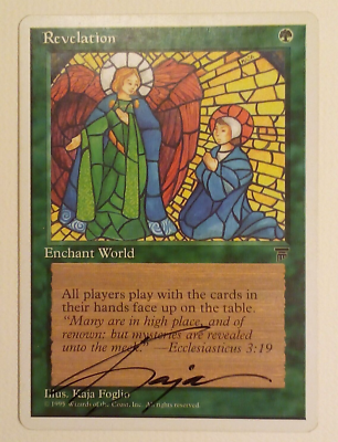 MTG Revelation Rare 4th Edition autographed by Kaja Foglio | eBay MTG Revelation Rare 4th Edition autographed by Kaja Foglio | eBay