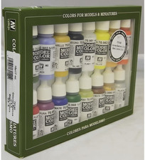 Av Vallejo 70140 Model Colour Set Basic Colours Usa 17ml X 16 For Sale Online Ebay