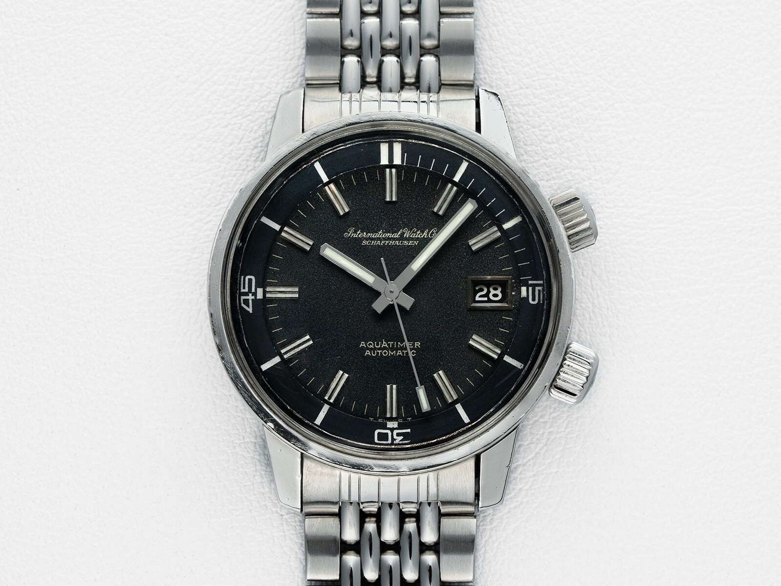 IWC Aquatimer 1812 Reference Vintage Rare Black Matte Dial