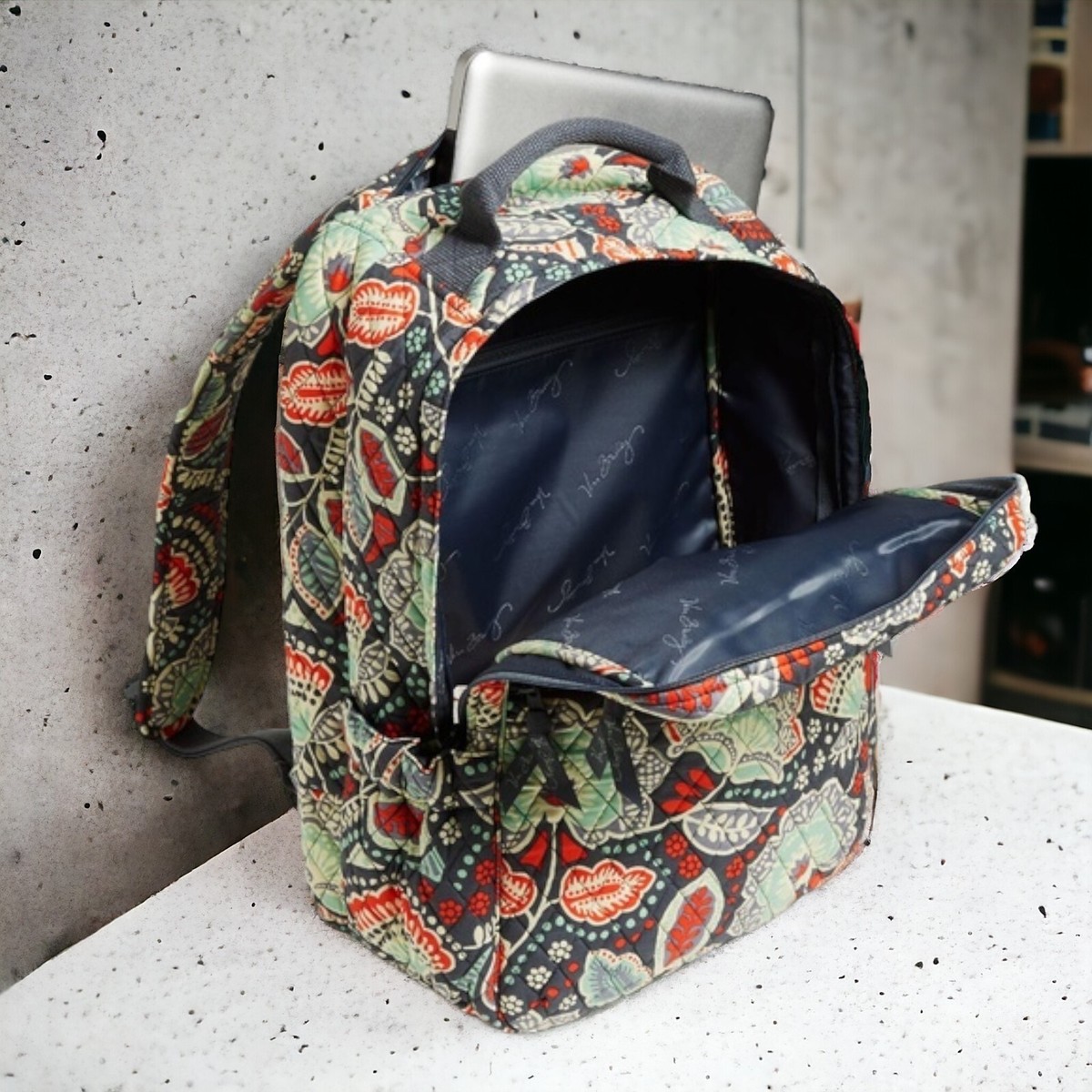 Vera Bradley Nomadic Floral Quilted Campus Backpack Excellent Condition VERA BRADLEY BACKPACK 12 main image 2