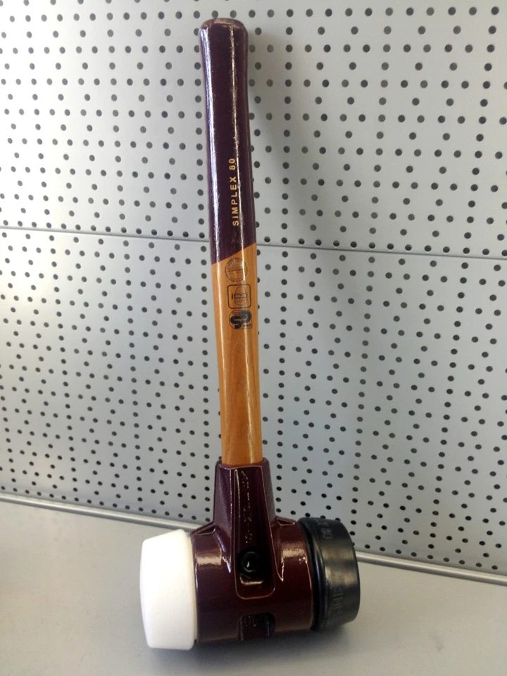 SIMPLEX Schonhammer 80mm Gummi/Superplastik weiß