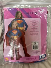 Rubies Supergirl Child Dress Costume W/ Accessories Size Large 8-10 25