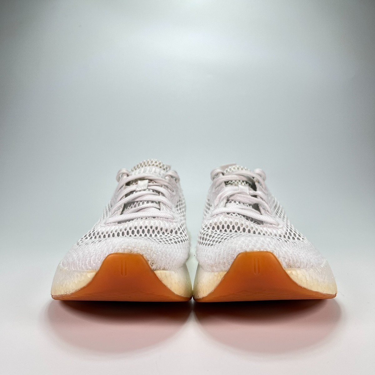 NOBULL Drive Mesh Training Shoes White Lace Up Low Top Sneakers