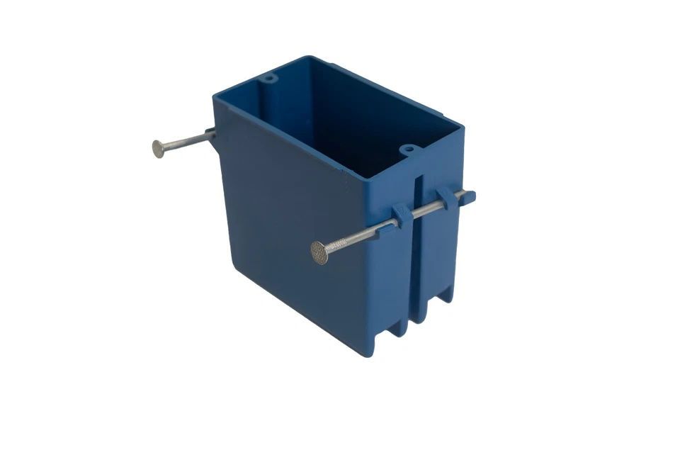 Caja de toma de interruptor eléctrico 100 piezas nuevo trabajo 1 banda 3,44" profundidad 23 pulgadas cúbicas ETL Foto 3 de 4