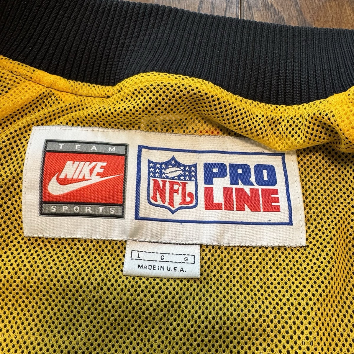 Vintage Team Nike NFL Pro Line Pittsburgh Steelers Full Snap
