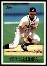 Chipper Jones 1997 Topps Chrome #97 Atlanta Braves FREE SHIPPING AutographDen