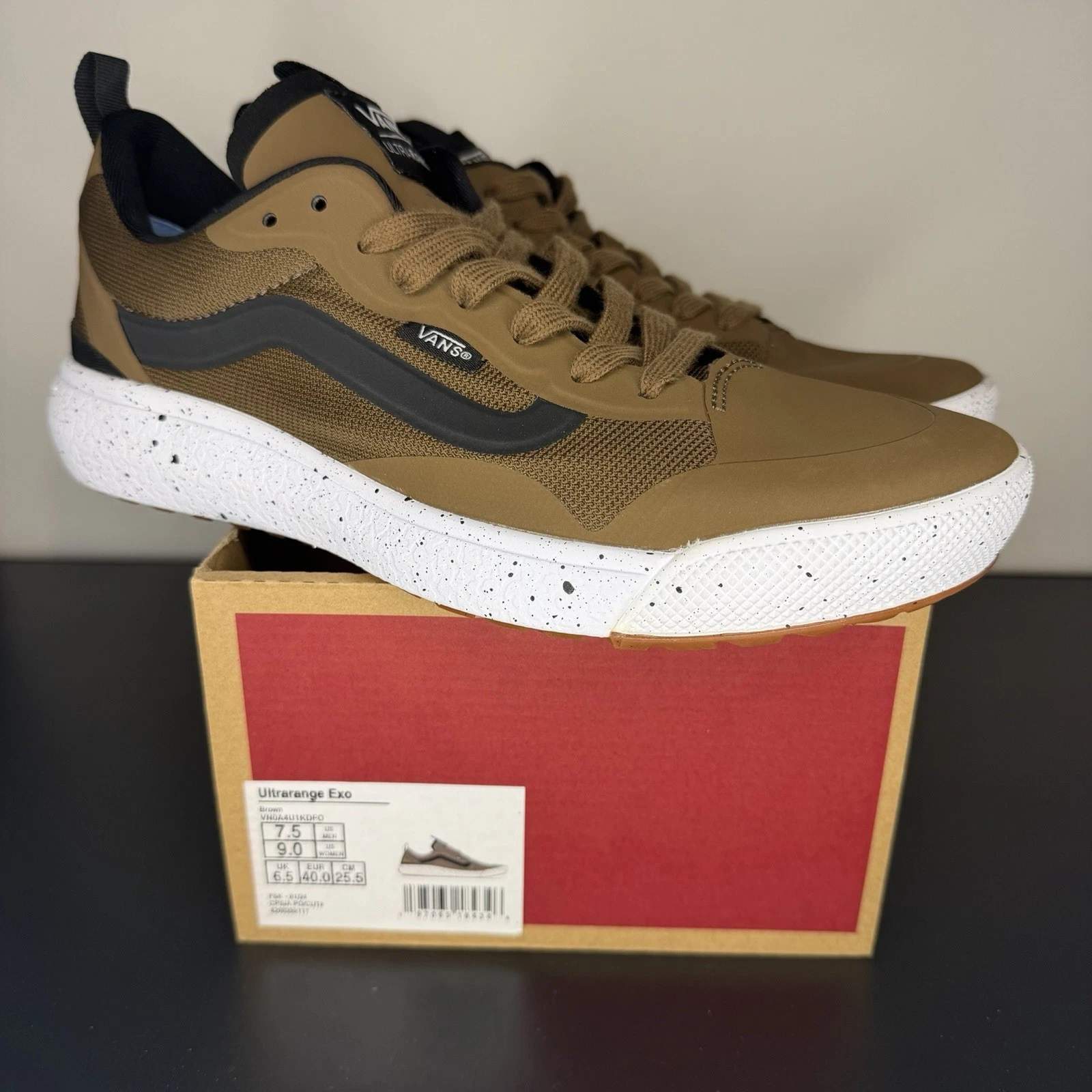 VANS UltraRange Exo Brown Men's Casual Walking Shoes Sneakers UltraCush