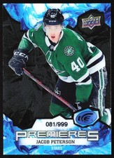 2021-22 Upper Deck Ice Premieres Jacob Peterson Rookie 081/999 Dallas Stars #204