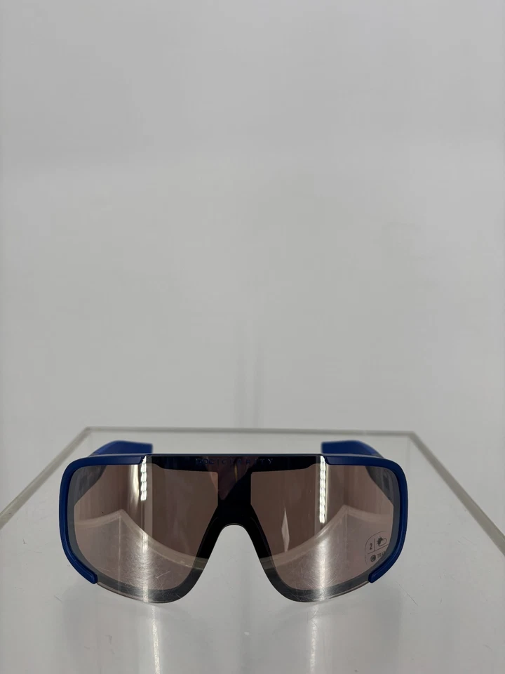 Gafas de sol POC Aspire Mid Bike azul ópalo translúcido marrón plateado espejo NUEVO Foto 2 de 4