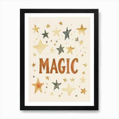 Magic No 2 Kunstdruck gerahmt Wandbild Poster Leinwanddruck Bild