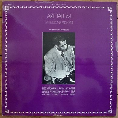Art Tatum - Live Sessions 1940 / 1941 LP Vinyl Jazz Swing 188470