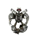 Rock Lords Evil Warrior Slimestone Silver Chrome Go Bots Bandai 1985 Vintage