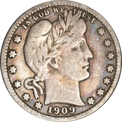 1909-S Barber Quarter