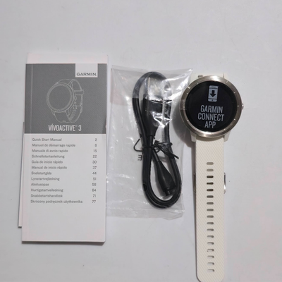 Garmin Vivoactive 3, white w/ Stainless Hardware Guaranteed NEW