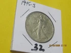 1945 s 50C Walking Liberty Half Dollar