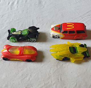 Hot Wheels McDonald's Promo Toy Cars Lot of 4 Vintage