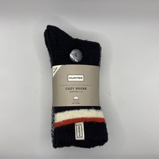 NEW Hunter Women's Cozy Socks 4 Pair Shoe Size 4-10 Navy Soft Fabric