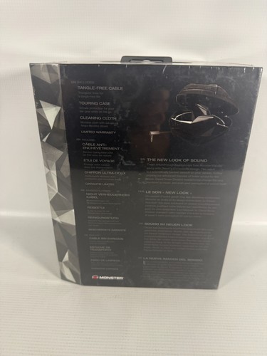 Auriculares con cable Monster Diesel Vektr On Ear - Negros - Nuevos/Sellados - Imagen 3 de 4