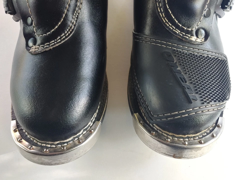 ONEAL МОТОКРОСС БОТИНКИ ЧЕРНЫЙ РАЗМЕР 7 ЭЛЕМЕНТ КОЖИ 4 ПРЯЖКИ СЕРЫЙ СТАЛЬНОЙ НАКОНЕЧНИК - Изображение 4 из 4