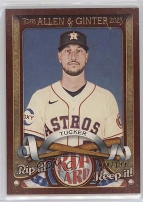 2023 Topps Allen & Ginter Rip Cards 128/199 Kyle Tucker #RC-KT 5m1