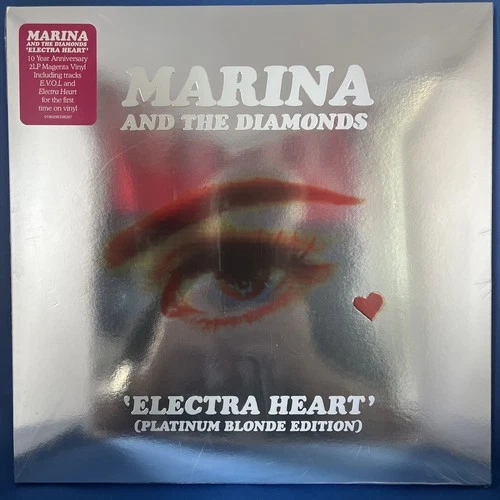 Marina & the Diamonds “Electra Heart Platinum Blonde Ed” MAGENTA Vinyl 2LP SEAL