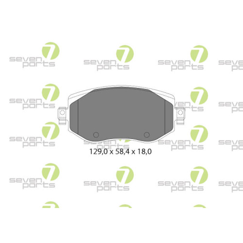 Plaquettes de frein Renault Seven Parts SVP29450 anti-sifflement