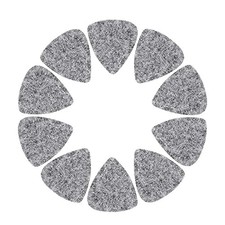 10 PCs Wool Felt Guitar Picks Ukulele Picks Plectrums with Solid Leather Thin...