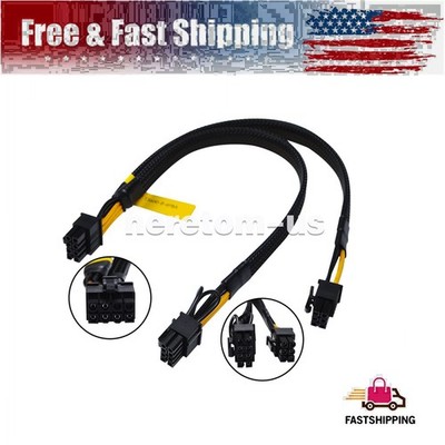8pin to 6+8pin GPU Graphics Card Power Cable For DELL T3600 T3610 T7920 30CM