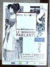 Le immagini parlanti Poster manifesto Dino Battaglia 2013  - come nuovo