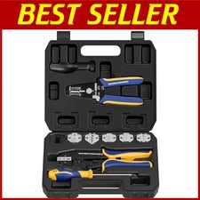 Wire Crimping Tool with Screwdriver - Non-Insulated Ferrules