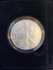 2007 W Silver Eagle 1 Oz 999 Coin $1 Uncirculated Box COA