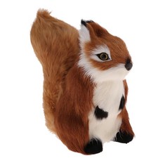 K&uuml;nstliche Pelzige Eichh&ouml;rnchen Spielzeug Tierfigur Modell Indoor Home Art
