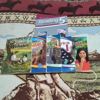 Abeka Reading 5th Grade Lot of 5 Readers Books Plus Teacher Answer Key
