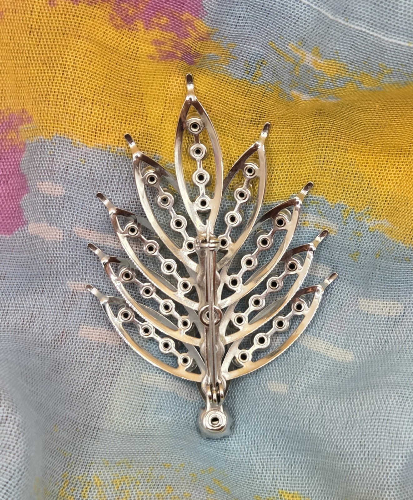 Vintage Clear Rhinestone Christmas Tree Pin | eBay