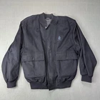 Paul And Shark Bomber jacket Size L Wool And Cashmere Made in Italy Navy Blue