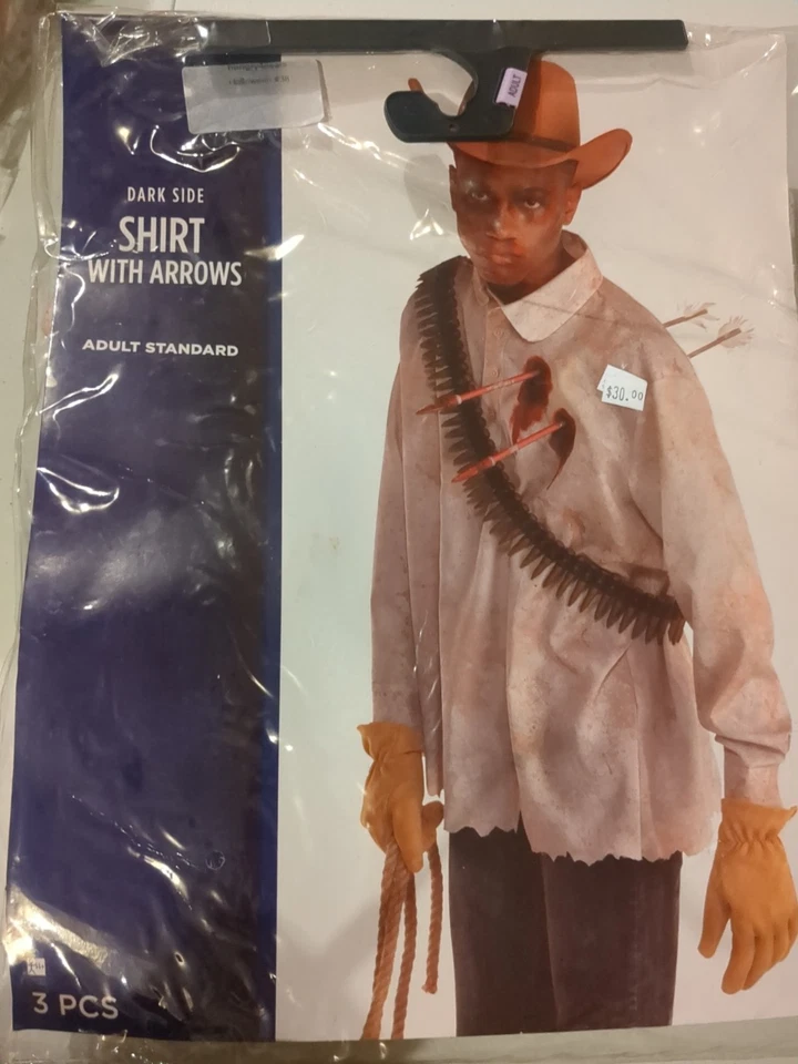 Camisa Lado Oscuro Flechas Zombi Cazador Vampiro Vestido Elegante Halloween Adulto Disfraz Foto 2 de 3