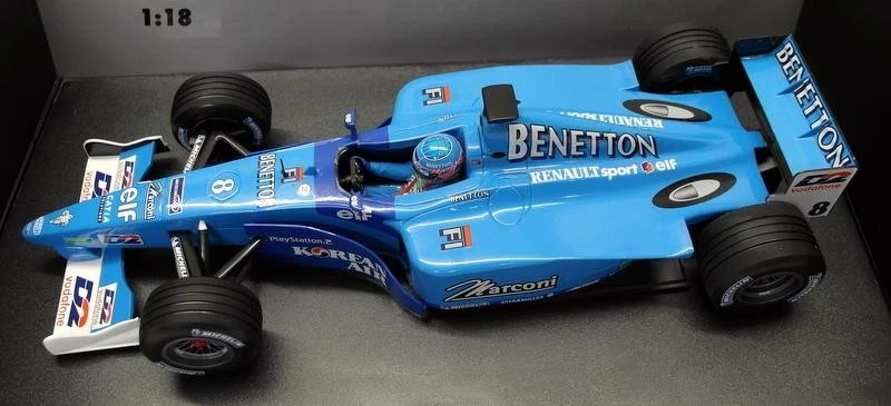 Minichamps 1/18 Scale Diecast - 180 010098 Benetton Renault Showcar F1 J. Button - Image 3 of 4