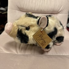 NWT Aurora Miyoni Pot-Bellied Spotted Piglet 10" Plush Stuffed Animal Toy